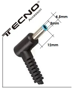 Tecno Alimentatore Compatibile HP 90W HP 19,5V-4,62A 4,5*3,0*12 MM TC-7016 — rif. FERX.PCP13391