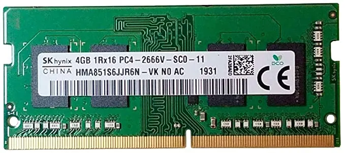 Skhynix RAM SO-DDR4 4GB 2666MHZ PC4-21300 HMA851S6CJR6N-VK — rif. FERX.PCP13447