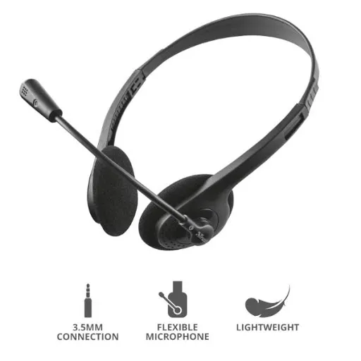 Trust Cuffie Ziva Chat con Microfono 21517 — rif. FERX.PCP14306