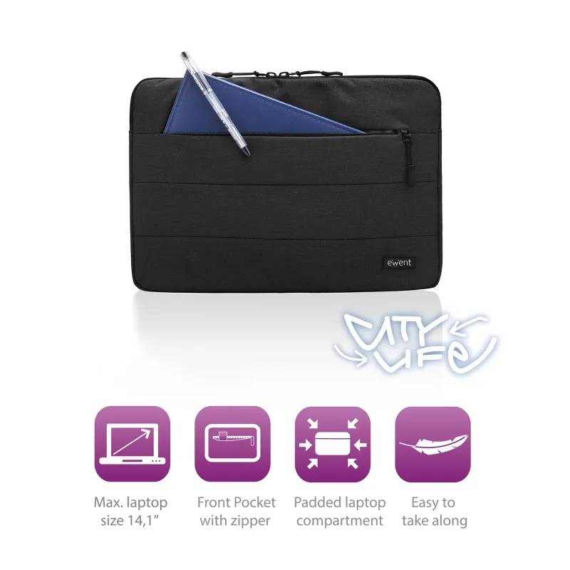 Ewent Borsa Notebook 13,3" City Sleeve EW2520 — rif. FERX.PCP14425 Ewent Borsa Notebook 13,3" City Sleeve EW2520 — rif. FERX.PCP14425