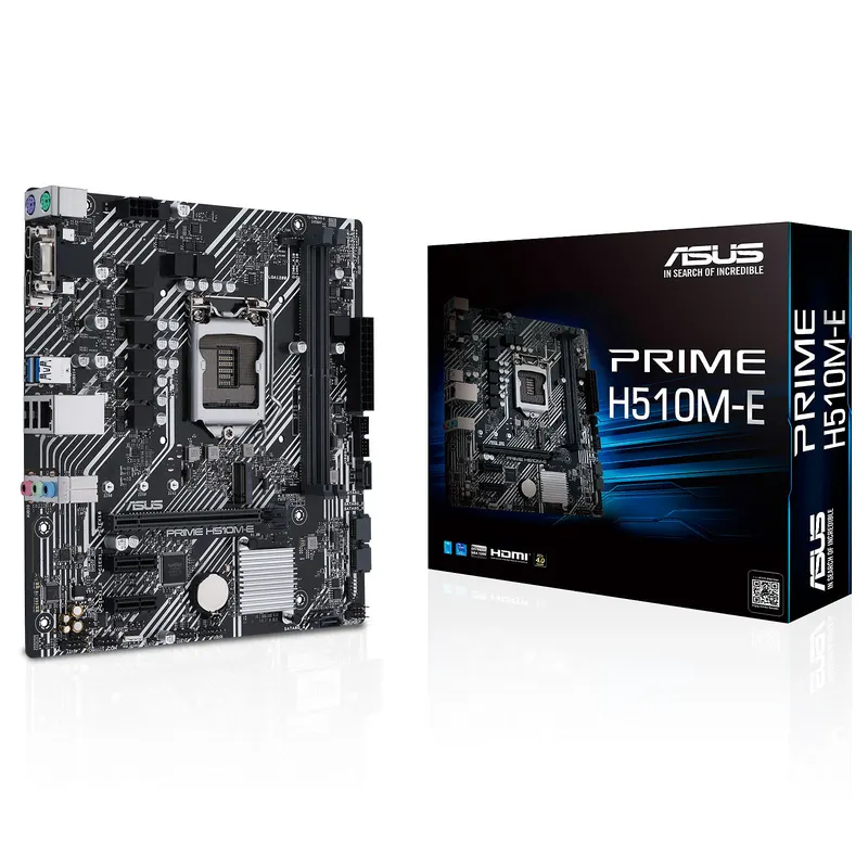 Asus Scheda Madre Prime H510M-E 2X DDR4 VGA/HDMI/Display-Port Socket 1200 — rif. FERX.PCP15700