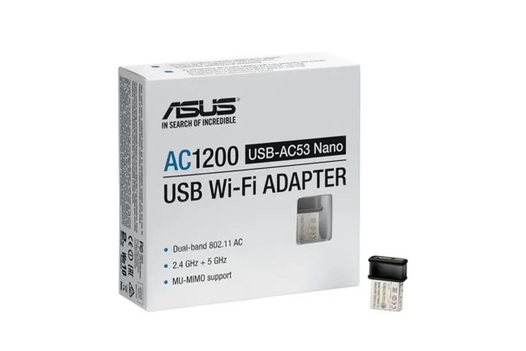 Asus Scheda di Rete Micro USB Wireless AC1200 USB-AC53-NANO — rif. FERX.PCP15990 Asus Scheda di Rete Micro USB Wireless AC1200 USB-AC53-NANO — rif. FERX.PCP15990