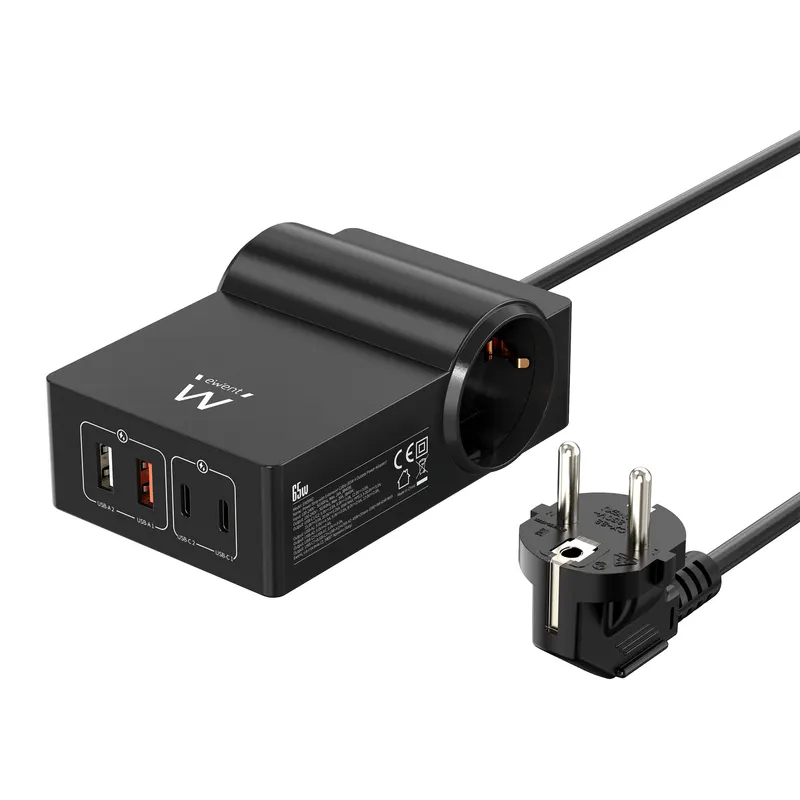 Ewent Multipresa da Scrivania 2 Prese SCHUKO+2 Porte TYPE-C+2 USB 65W EW3992 — rif. FERX.PCP17281 Ewent Multipresa da Scrivania 2 Prese SCHUKO+2 Porte TYPE-C+2 USB 65W EW3992 — rif. FERX.PCP17281