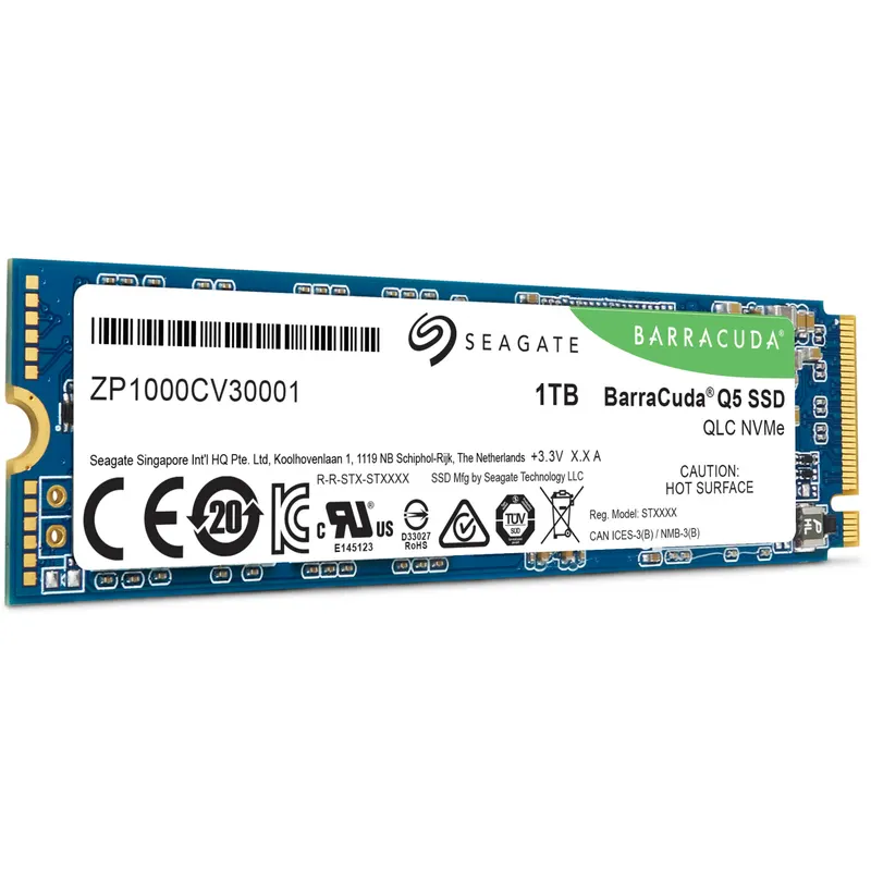Seagate Solid State Drive SSD Q5 1TB PCIe M.2 NVMe ZP1000CV3A001 — rif. FERX.PCP17668 Seagate Solid State Drive SSD Q5 1TB PCIe M.2 NVMe ZP1000CV3A001 — rif. FERX.PCP17668