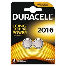 Duracell Batteria al Litio 2016 3V Confezione da 2 22MM x 3MM CR2016 — rif. FERX.PCP18279 Duracell Batteria al Litio 2016 3V Confezione da 2 22MM x 3MM CR2016 — rif. FERX.PCP18279