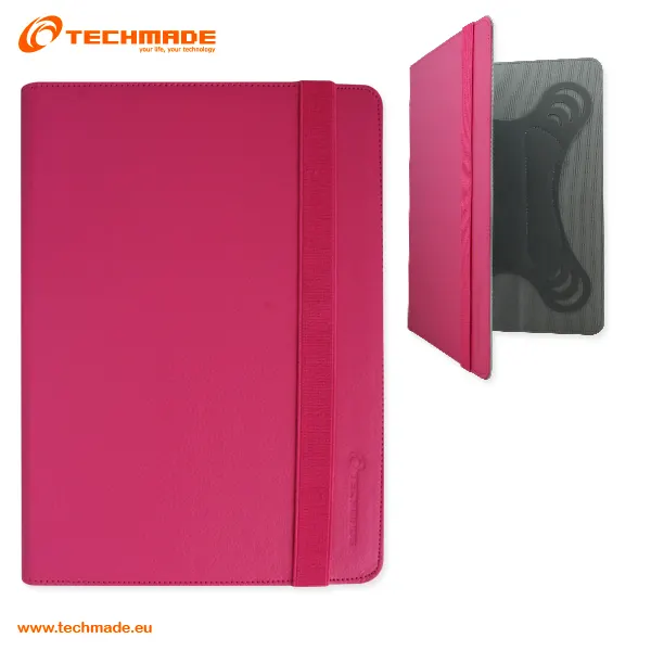 Techmade Custodia per Tablet 7-8" in PU Pink MA-8707-7.8PK — rif. FERX.PCP6338