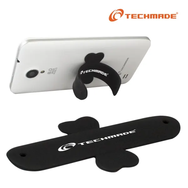 Techmade Stand per Smartphone in Silicone Nero 20x85x2 MM TM-T-01BK — rif. FERX.PCP6348 Techmade Stand per Smartphone in Silicone Nero 20x85x2 MM TM-T-01BK — rif. FERX.PCP6348