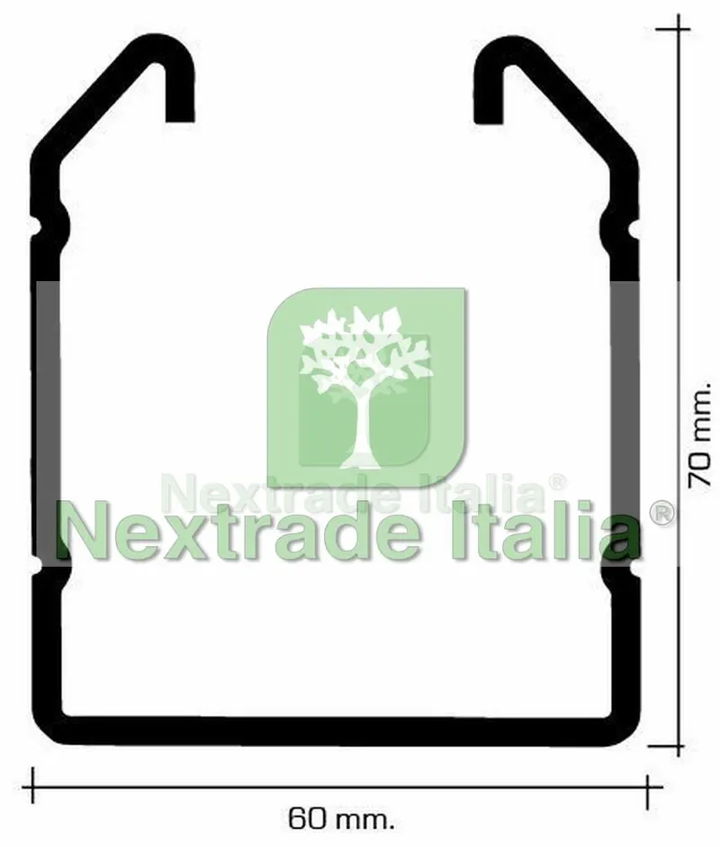 20PZ Pali per Vigneto Frutteto Vigneti Palo di Testata con asole in acciaio corten 60x70 spessore 2,0mm altezza palo 250 H — Pali e paletti — rif. FERX.MI.36 — foto 3 20PZ Pali per Vigneto Frutteto Vigneti Palo di Testata con asole in acciaio corten 60x70 spessore 2,0mm altezza palo 250 H — Pali e paletti — rif. FERX.MI.36 — foto 3