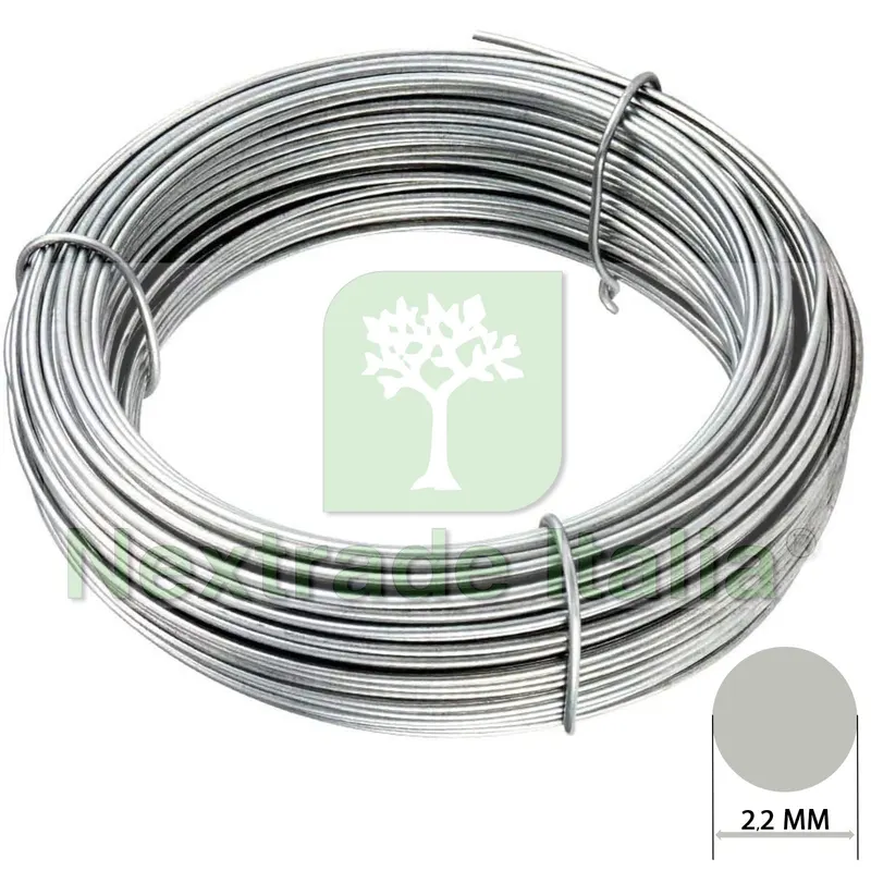 2RT Filo Tensione Plastificato Verde DIAMETRO2,1-2,8MM. (100MT) — Reti e recinzioni — rif. FERX.MI.140 2RT Filo Tensione Plastificato Verde DIAMETRO2,1-2,8MM. (100MT) — Reti e recinzioni — rif. FERX.MI.140