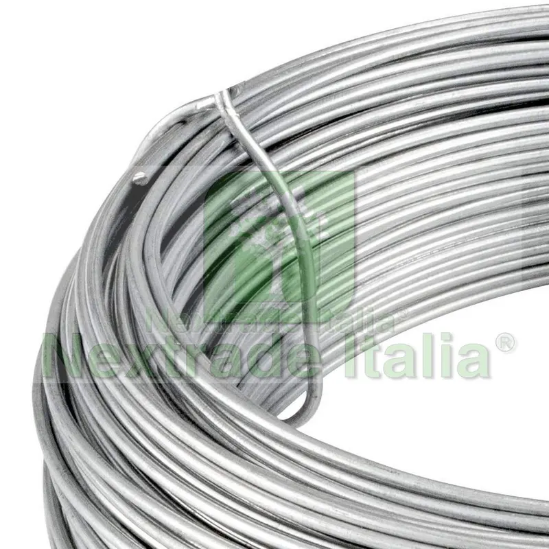 2RT Filo di Tensione Zincato Diametro Ø 2,2 MM Matassa da 25 KG = 550 MT Grigio per Rete e Recinzioni — Reti e recinzioni — rif. FERX.MI.144 — foto 3 2RT Filo di Tensione Zincato Diametro Ø 2,2 MM Matassa da 25 KG = 550 MT Grigio per Rete e Recinzioni — Reti e recinzioni — rif. FERX.MI.144 — foto 3