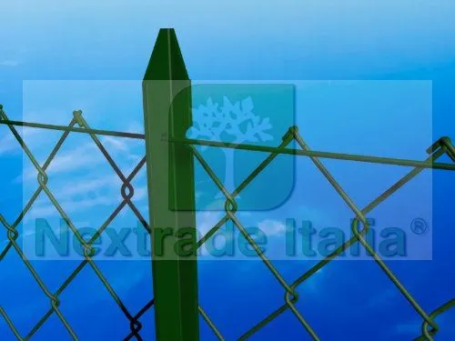 Rotolo Rete per recinzione da 25mt zincata plastificata a maglia sciolta filo mm 2,4 altezza CM 150 H maglia mm 50x50 — Reti e recinzioni — rif. FERX.RETI.40