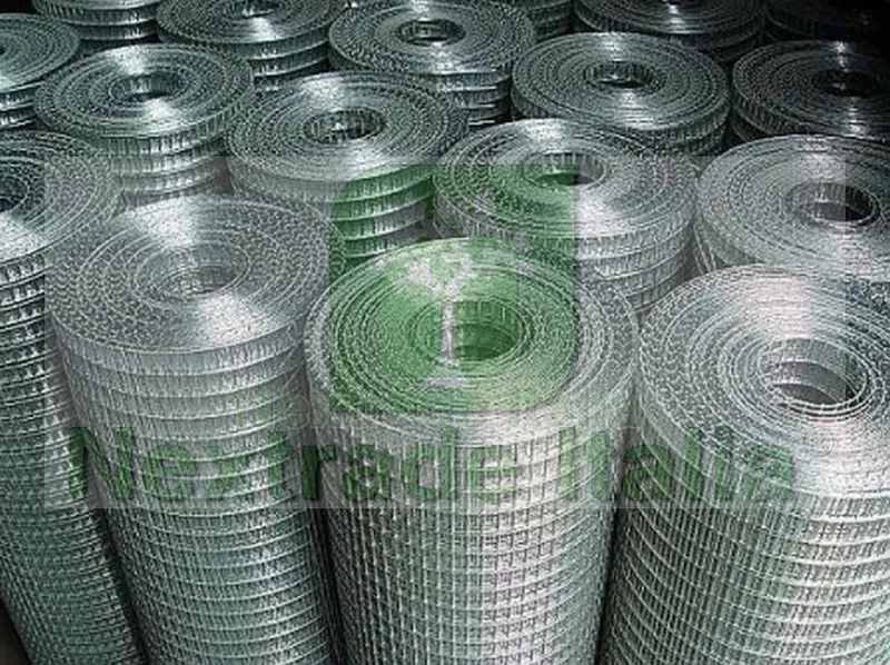 Rotolo Rete per recinzione metallica mini zincata filo mm 1,40 altezza CM 50 H maglia mm 19x19 da 25mt — Reti e recinzioni — rif. FERX.RETI.11