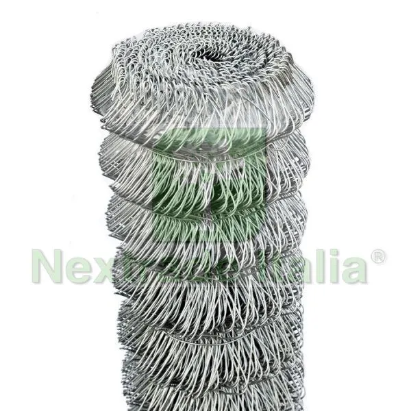 Rotolo Rete per recinzione metallica Zincata a maglia sciolta da 25mt filo mm 2,3 altezza CM 300 H maglia mm 50x50 — Reti e recinzioni — rif. FERX.RETI.47 Rotolo Rete per recinzione metallica Zincata a maglia sciolta da 25mt filo mm 2,3 altezza CM 300 H maglia mm 50x50 — Reti e recinzioni — rif. FERX.RETI.47