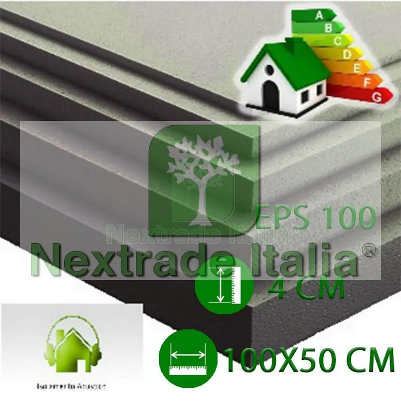 10PZ Pannello in Polistirolo per isolamento Termico, Acustico, Cappotto cm 100 x 50 x 4 di spessore. eps100 Grafite MQ 0.5 Densità 20 Kg/Mc — Recinto elettrico — rif. FERX.ZG.2 10PZ Pannello in Polistirolo per isolamento Termico, Acustico, Cappotto cm 100 x 50 x 4 di spessore. eps100 Grafite MQ 0.5 Densità 20 Kg/Mc — Recinto elettrico — rif. FERX.ZG.2