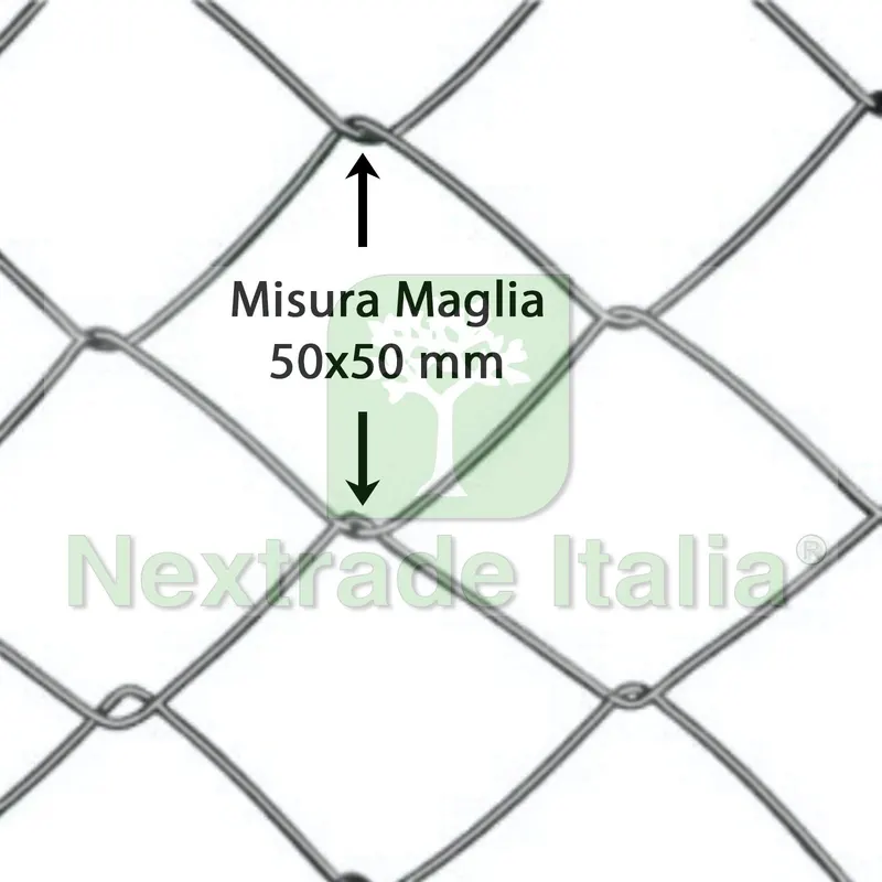 2RT Rete per Recinzione Zincata | Altezza H 200 CM | Maglia Sciolta 50X50 MM | Filo Ø 1,7 MM | Lughezza Rotolo da 25 MT per Recinzione Grigio — Reti e recinzioni — rif. FERX.MI.15 — foto 5 2RT Rete per Recinzione Zincata | Altezza H 200 CM | Maglia Sciolta 50X50 MM | Filo Ø 1,7 MM | Lughezza Rotolo da 25 MT per Recinzione Grigio — Reti e recinzioni — rif. FERX.MI.15 — foto 5