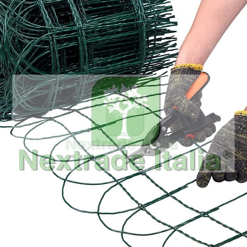 Rete per Recinzione Ornamentale Plastificata | Altezza H 120 CM | Maglia Intrecciata 90X150 MM | Filo Ø 2,8 MM | Lughezza Rotolo da 25 MT Verde — Reti e recinzioni — rif. FERX.MI.160 — foto 3 Rete per Recinzione Ornamentale Plastificata | Altezza H 120 CM | Maglia Intrecciata 90X150 MM | Filo Ø 2,8 MM | Lughezza Rotolo da 25 MT Verde — Reti e recinzioni — rif. FERX.MI.160 — foto 3