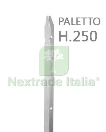 10PZ Palo a T altezza 250 CM per recinzione ZINCATO, paletto per recinzione in ferro sezione T mm 30x30x3 — Pali e paletti — rif. FERX.MI.123 10PZ Palo a T altezza 250 CM per recinzione ZINCATO, paletto per recinzione in ferro sezione T mm 30x30x3 — Pali e paletti — rif. FERX.MI.123
