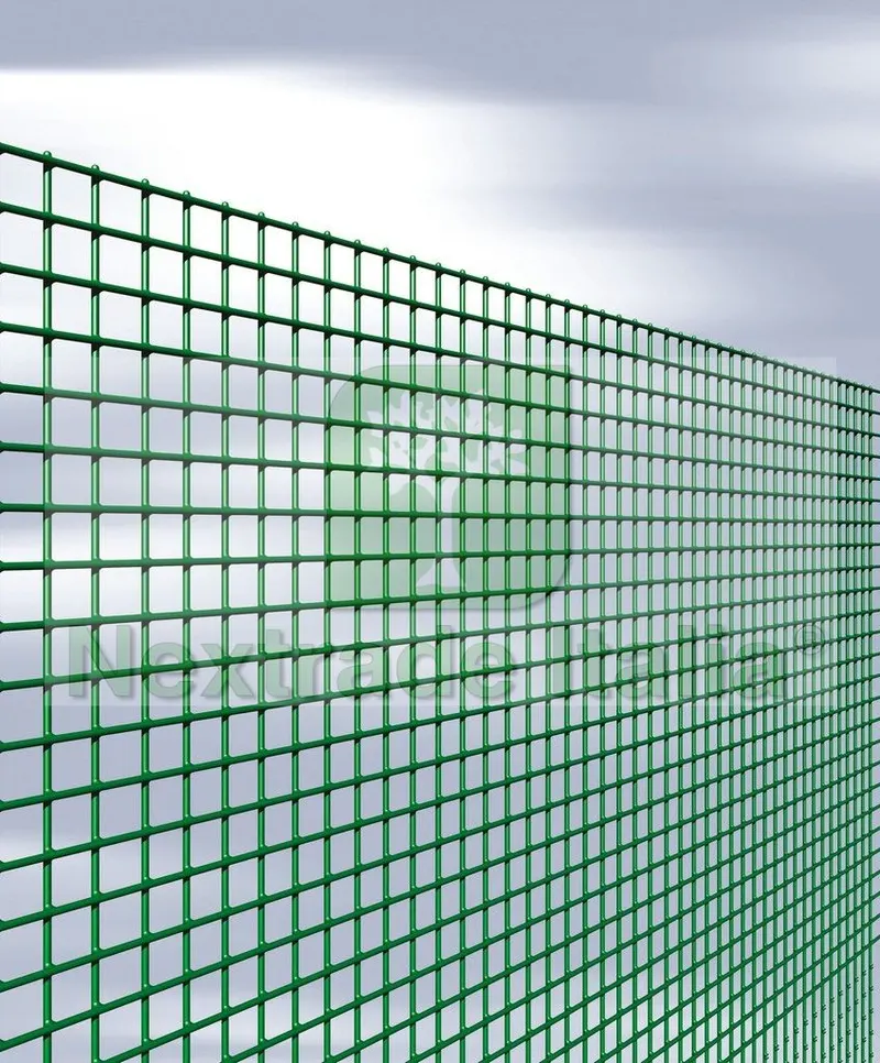 Rete per Recinzione Plastificata | Altezza H 125 CM | Elettrosaldata 12X12 MM | Filo Ø 1,2 MM | Lughezza Rotolo da 25 MT | per Piccoli Animali | per Recinzione Verde — Reti e recinzioni — rif. FERX.MI.107 — foto 2