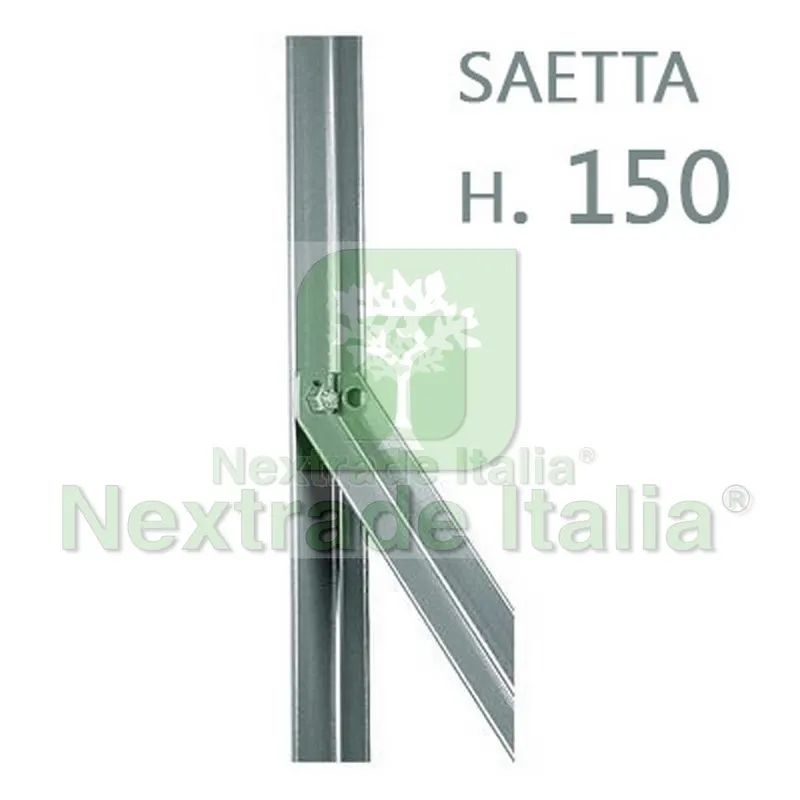 10PZ Saetta di sostegno a L H 150 CM 25x25x3 mm ZINCATA per paletti in ferro a T da H 175 e 200 | recinzioni da GIARDINO — Reti e recinzioni — rif. FERX.MI.87 10PZ Saetta di sostegno a L H 150 CM 25x25x3 mm ZINCATA per paletti in ferro a T da H 175 e 200 | recinzioni da GIARDINO — Reti e recinzioni — rif. FERX.MI.87