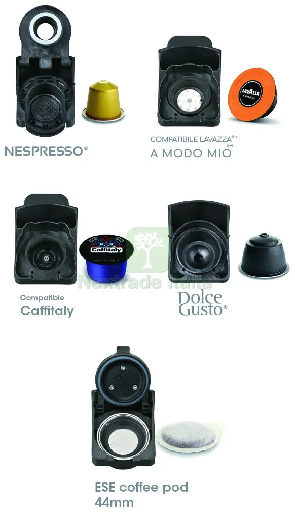 Dcg MACCHINA CAFFÈ UNIVERSALE (capsule+cialde) 1.450 W Col. Nero — Casalinghi e organizzazione — rif. FERX.VIT56304 — foto 2 Dcg MACCHINA CAFFÈ UNIVERSALE (capsule+cialde) 1.450 W Col. Nero — Casalinghi e organizzazione — rif. FERX.VIT56304 — foto 2