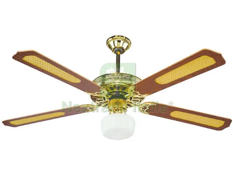 Ventilatore Soffitto 4 Pale Legno Luce Telecomando 65 W i cm — Sanitari e ceramiche — rif. FERX.VIT52816