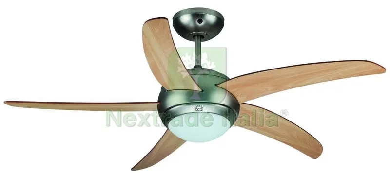 Dcg VENTILATORE DA SOFFITTO CON 5 PALE IN LEGNO CON LUCE E TELECOMANDO 60 W Ø cm. 132 — Ventilatori e aspiratori — rif. FERX.VIT56964 Dcg VENTILATORE DA SOFFITTO CON 5 PALE IN LEGNO CON LUCE E TELECOMANDO 60 W Ø cm. 132 — Ventilatori e aspiratori — rif. FERX.VIT56964