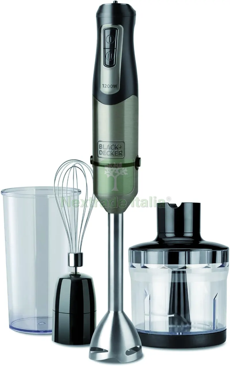 Black+Decker FRULLATORE AD IMMERSIONE BXHBA1200E 1200 W con accessori — Tubi e raccordi — rif. FERX.VIT59449 Black+Decker FRULLATORE AD IMMERSIONE BXHBA1200E 1200 W con accessori — Tubi e raccordi — rif. FERX.VIT59449
