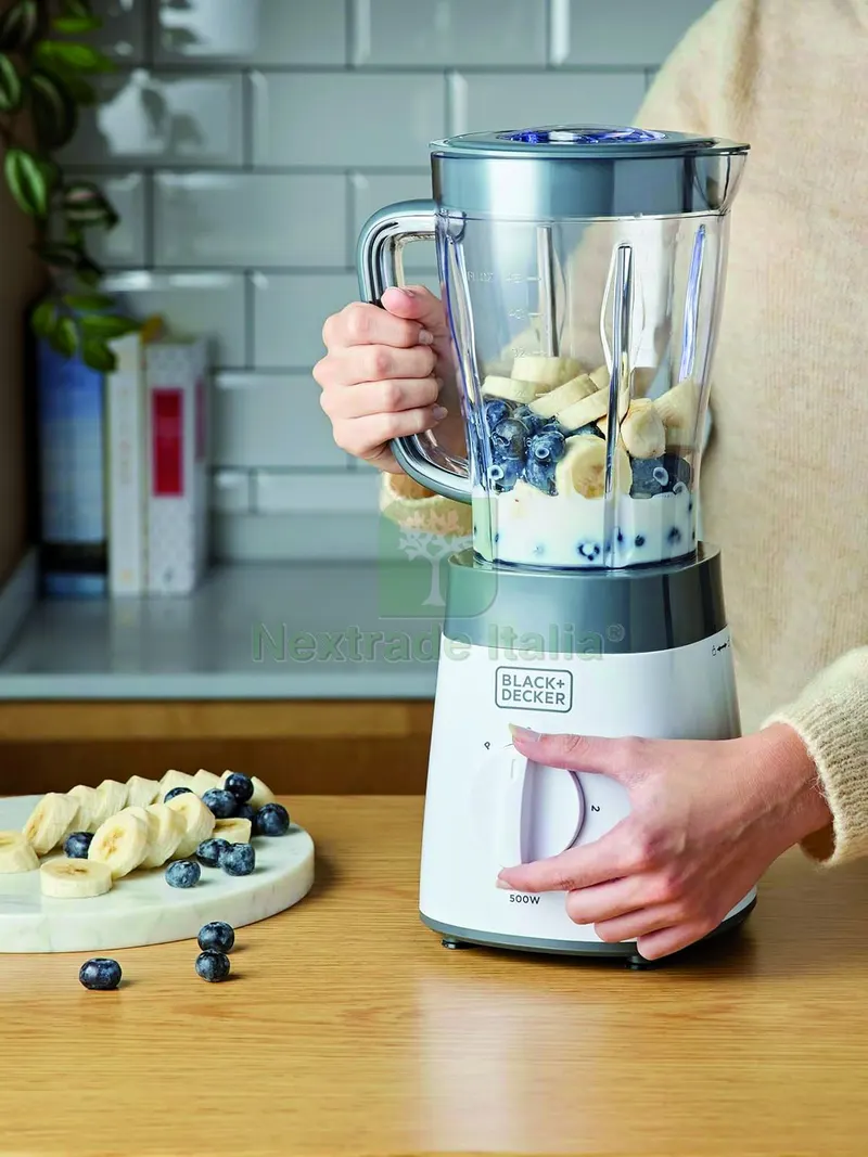 Black+Decker FRULLATORE BXJB500E 500 W con caraffa in plastica 1,5 lt. — Cristalleria e tavola — rif. FERX.VIT59454 — foto 3