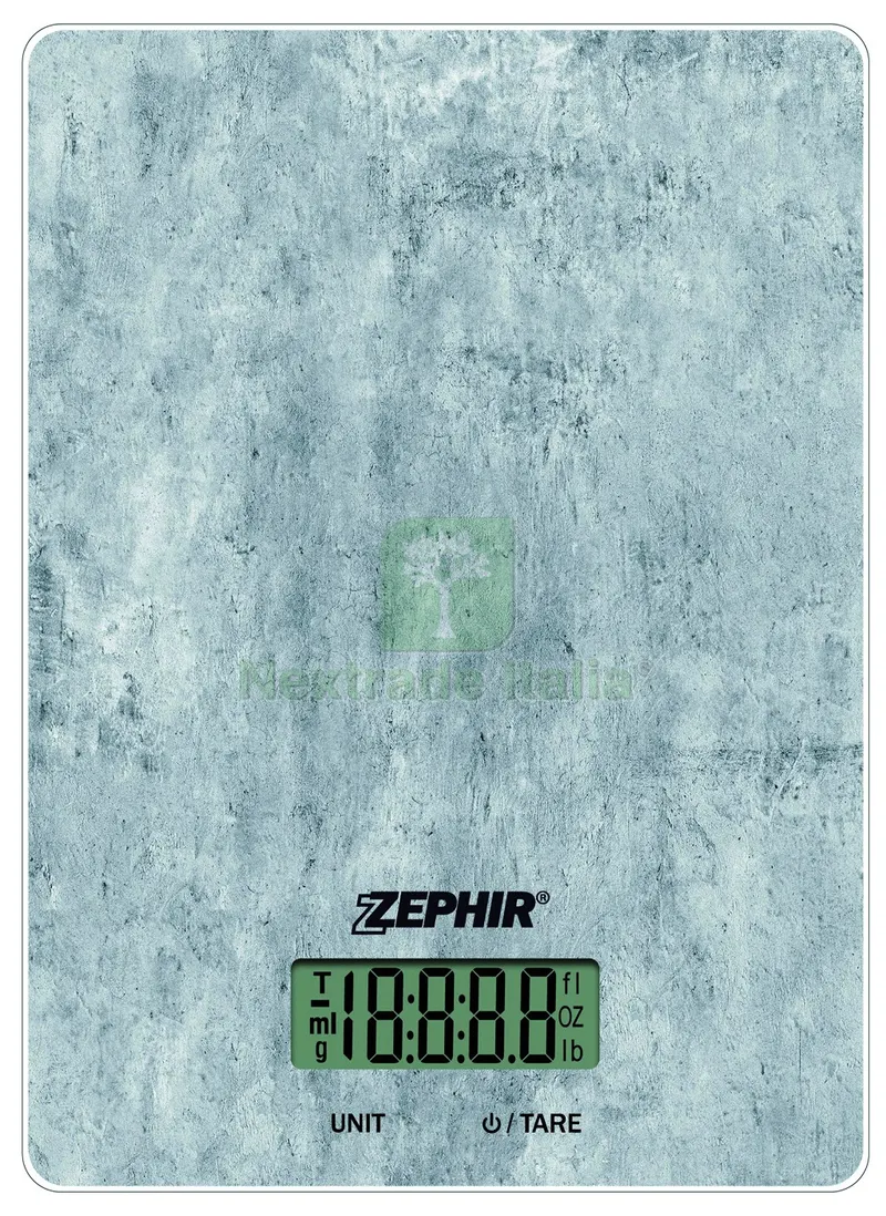 Zephir Bilancia da Cucina Elettronica con Base in Vetro ''ZHS439'' Portata kg. 15 — Casalinghi e organizzazione — rif. FERX.VIT60363 Zephir Bilancia da Cucina Elettronica con Base in Vetro ''ZHS439'' Portata kg. 15 — Casalinghi e organizzazione — rif. FERX.VIT60363