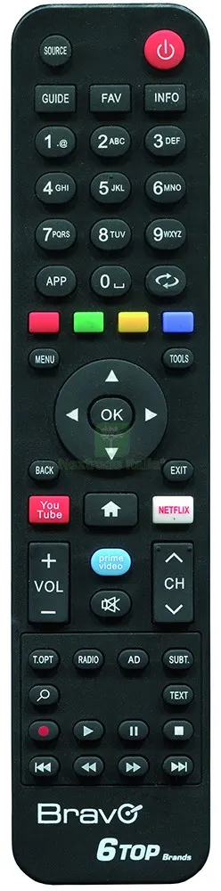TELECOMANDO PER TV UNIVERSALE 6 TOP BRANDS — Telecomandi e ricambi — rif. FERX.VIT57483 TELECOMANDO PER TV UNIVERSALE 6 TOP BRANDS — Telecomandi e ricambi — rif. FERX.VIT57483