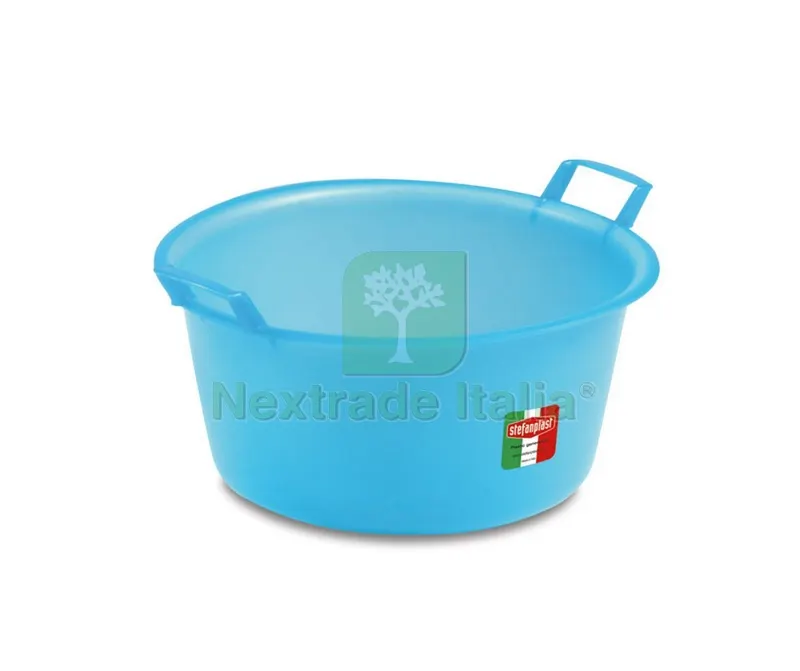 BACINELLA TONDA AZZURRA lt. 20 - Ø cm. 45x22 h — Casalinghi e organizzazione — rif. FERX.VIT31904
