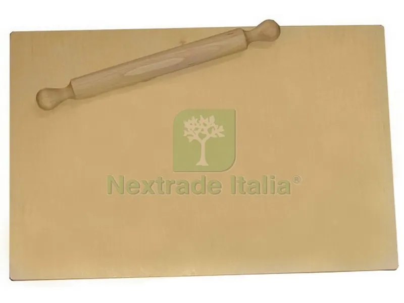 Asse da Pasta in Legno con Mattarello cm. 58x38x1,2 — Casalinghi e organizzazione — rif. FERX.VIT46841 Asse da Pasta in Legno con Mattarello cm. 58x38x1,2 — Casalinghi e organizzazione — rif. FERX.VIT46841