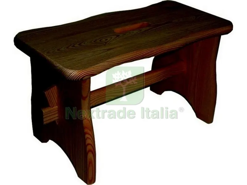Sgabello in Legno Scuro Maxi cm. 39x19x21 h — Arredo — rif. FERX.VIT46860 Sgabello in Legno Scuro Maxi cm. 39x19x21 h — Arredo — rif. FERX.VIT46860