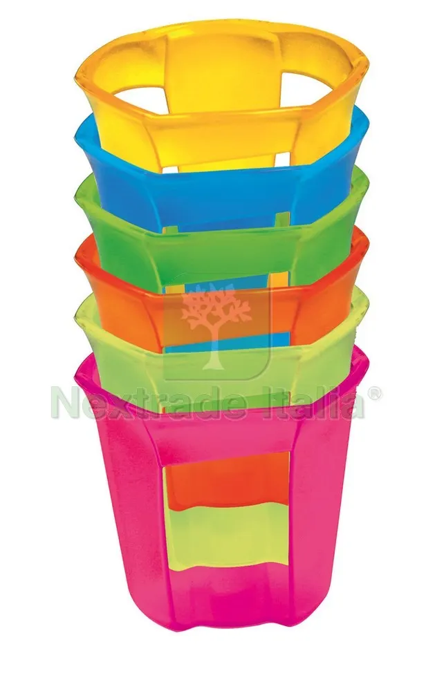 Set 6 Portabicchieri Oasi Ø cm. 7,5x6,5 h (1 pz) — Casalinghi e organizzazione — rif. FERX.VIT33558
