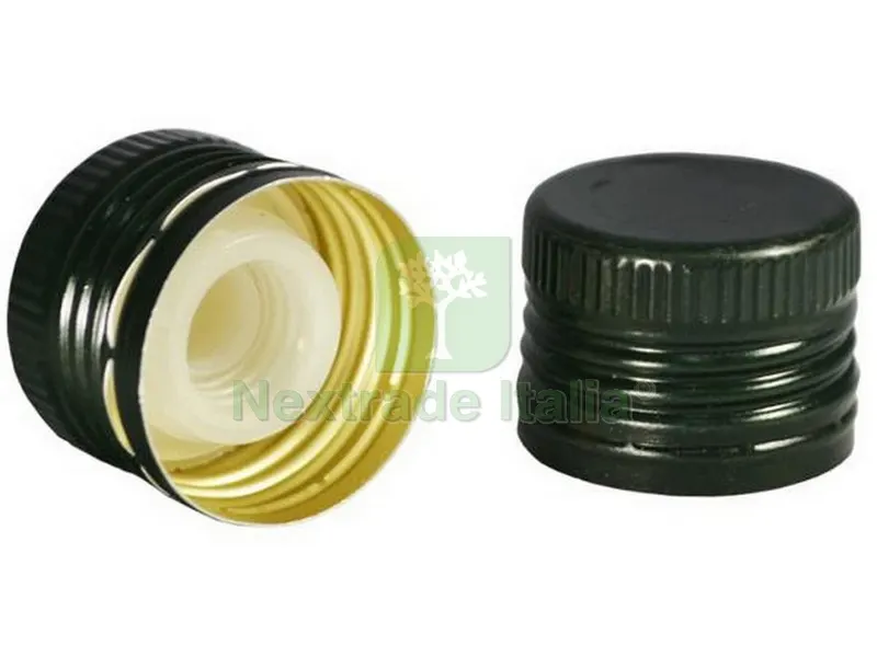 TAPPO IN ALLUMINIO CON VERSATORE PER BOTTIGLIA OLIO mm. 31,5x24 - Pz. 5 — Scarichi e sifoni — rif. FERX.VIT52793 TAPPO IN ALLUMINIO CON VERSATORE PER BOTTIGLIA OLIO mm. 31,5x24 - Pz. 5 — Scarichi e sifoni — rif. FERX.VIT52793