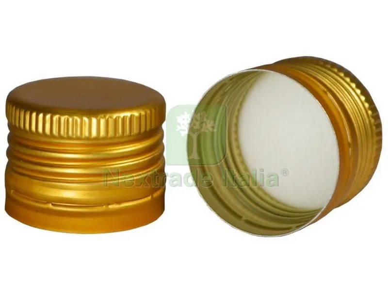 TAPPO A VITE IN ALLUMINIO PER DAMA IN VETRO mm. 31,5x24 - Pz.5 — Viti — rif. FERX.VIT52792