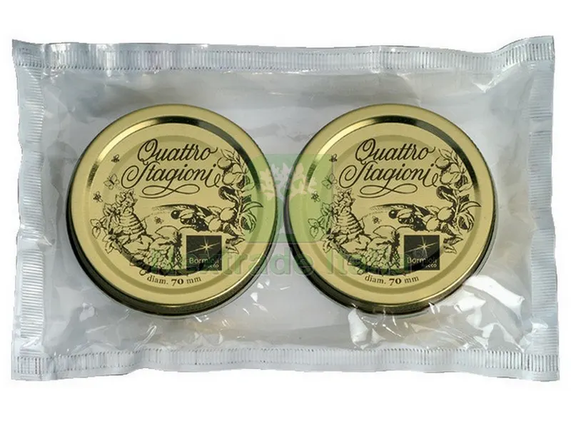 54CF Capsula per Barattoli Quattro Stagioni Ø mm. 70 cl. 25-50 PZ. 2 — Casalinghi e organizzazione — rif. FERX.VIT38460 54CF Capsula per Barattoli Quattro Stagioni Ø mm. 70 cl. 25-50 PZ. 2 — Casalinghi e organizzazione — rif. FERX.VIT38460