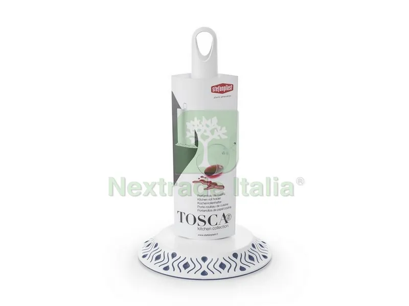 PORTAROTOLO DA CUCINA TOSCA bianco/blu palace — Accessori bagno — rif. FERX.VIT47775 PORTAROTOLO DA CUCINA TOSCA bianco/blu palace — Accessori bagno — rif. FERX.VIT47775