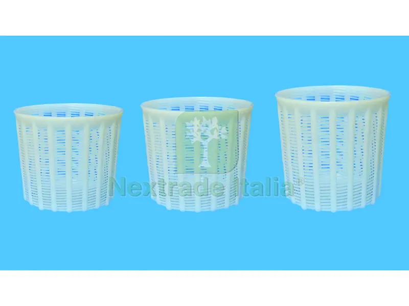 10PZ Forma per Formaggio Canestrato Ø cm. 15,9x14,5x16 h capacitÓ gr. 1.500 — Cani — rif. FERX.VIT33881