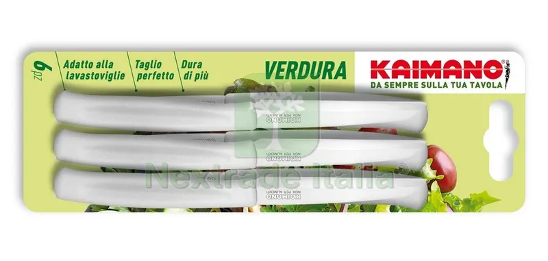 SET COLTELLI PER VERDURA DINAMIK 6 PEZZI col. Bianco — Cucina e coltelleria — rif. FERX.VIT44641