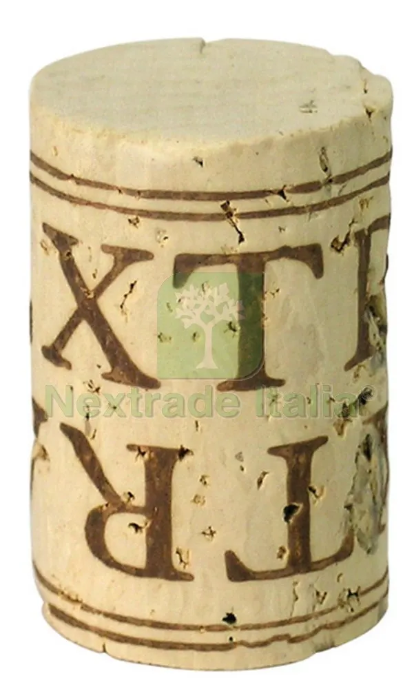 TAPPO IN SUGHERO ETICHETTA BLU mm. 26x40 PZ.100 — Casalinghi e organizzazione — rif. FERX.VIT25321