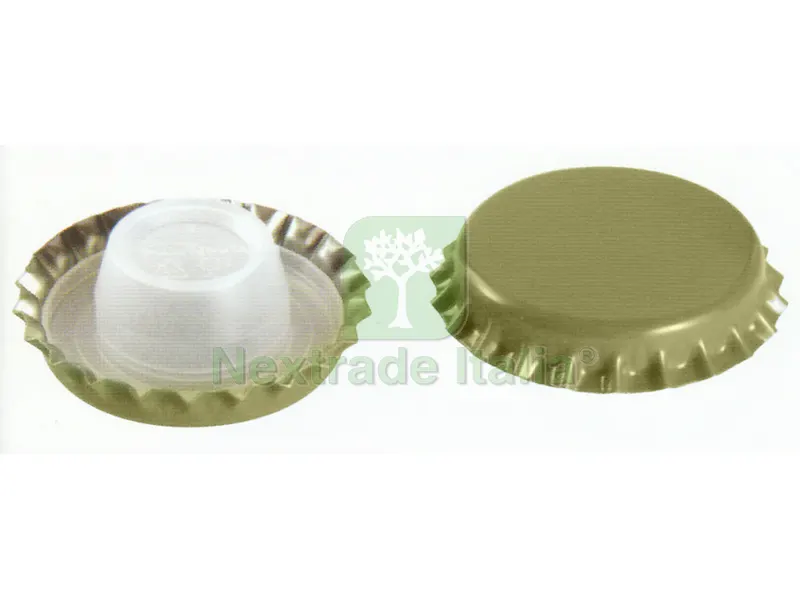 TAPPO A CORONA BIDUL ALTO Ø mm. 29 PZ.200 col.oro — Scarichi e sifoni — rif. FERX.VIT36656 TAPPO A CORONA BIDUL ALTO Ø mm. 29 PZ.200 col.oro — Scarichi e sifoni — rif. FERX.VIT36656