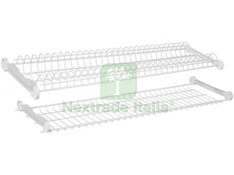 SCOLAPIATTI PLASTIFICATO DUE MODULI cm. 86 — Casalinghi e organizzazione — rif. FERX.VIT54644 SCOLAPIATTI PLASTIFICATO DUE MODULI cm. 86 — Casalinghi e organizzazione — rif. FERX.VIT54644