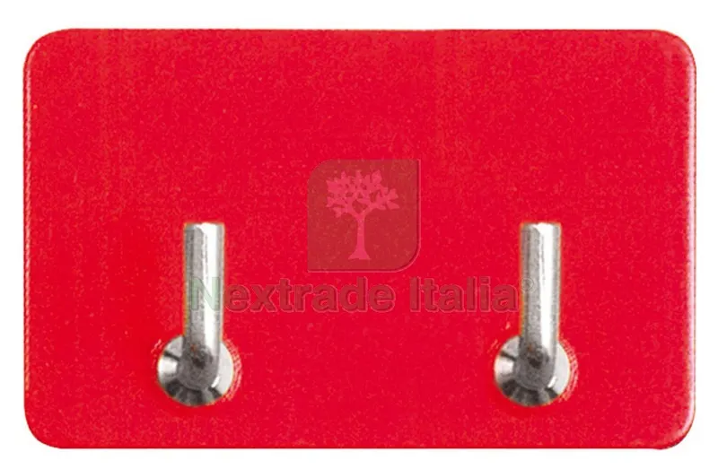 Gancio Adesivo 2 Posti 50 PZ — Accessori bagno — rif. FERX.VIT21057