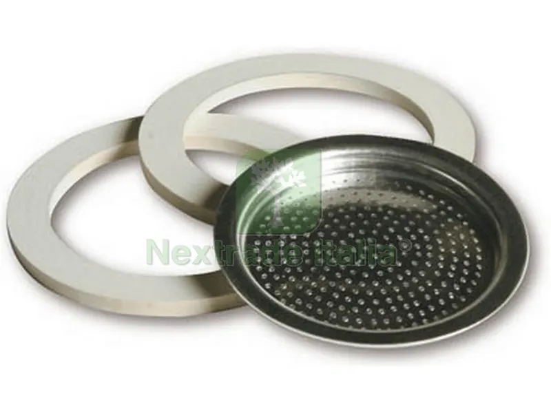Kit 2 Guarnizioni + 1 Filtro per Caffettiera 1 tazza — Guarnizioni e tenute — rif. FERX.VIT54323 Kit 2 Guarnizioni + 1 Filtro per Caffettiera 1 tazza — Guarnizioni e tenute — rif. FERX.VIT54323