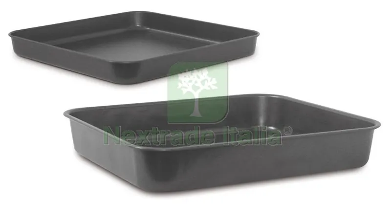 Teglia Pizza Botticelli Quadrata cm. 35x35x6 h — Casalinghi e organizzazione — rif. FERX.VIT28843