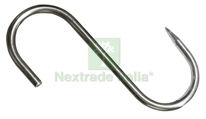 10PZ GANCIO PER MACELLAIO FISSO mis.160x6 — Casalinghi e organizzazione — rif. FERX.VIT5515 10PZ GANCIO PER MACELLAIO FISSO mis.160x6 — Casalinghi e organizzazione — rif. FERX.VIT5515