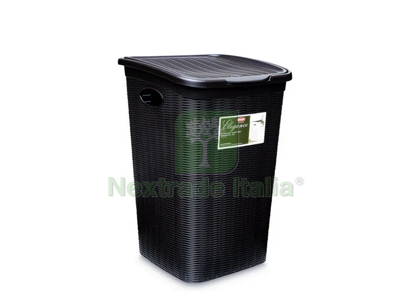 PORTABIANCHERIA ELEGANCE Lt. 50 - cm. 37x38,5x54,5 h col. Tortora — Casalinghi e organizzazione — rif. FERX.VIT38210