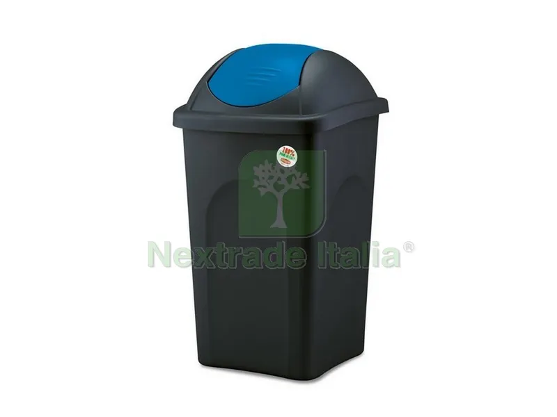 Pattumiera Basculante Multipat Lt. 30 - cm. 29x39x50 h col.Nero/Blu — Casalinghi e organizzazione — rif. FERX.VIT48797 Pattumiera Basculante Multipat Lt. 30 - cm. 29x39x50 h col.Nero/Blu — Casalinghi e organizzazione — rif. FERX.VIT48797