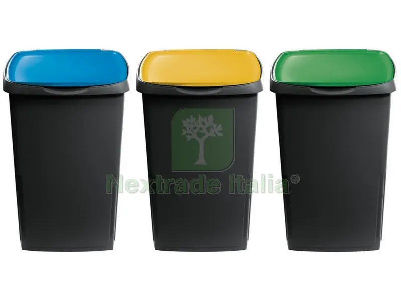 Gi= Style Pattumiera Eco Solution Lt. 45 - cm. 37x36x53,5 h PZ.3 — Casalinghi e organizzazione — rif. FERX.VIT51696 Gi= Style Pattumiera Eco Solution Lt. 45 - cm. 37x36x53,5 h PZ.3 — Casalinghi e organizzazione — rif. FERX.VIT51696